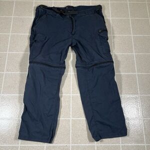 BC Clothing Expedition Cargo Convertible Outdoor Pants Navy 38x30 Gorpcore